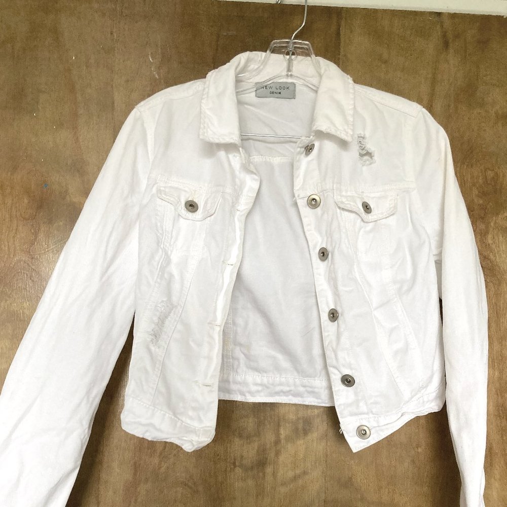 White denim jacket